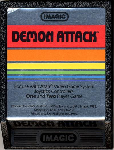 Demon Attack (Text Label) - Atari 2600