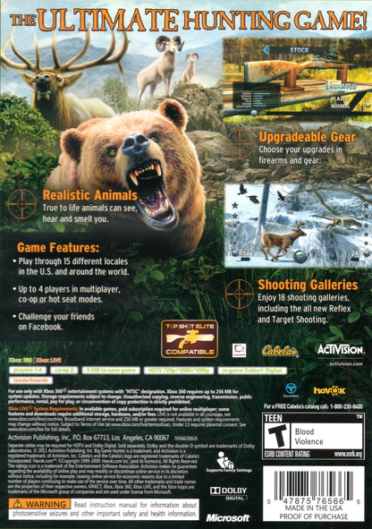 Cabela's Big Game Hunter 2012 - Xbox 360