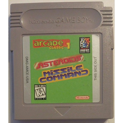 2-in-1 Arcade Classic Asteroids / Missile Command - Game Boy