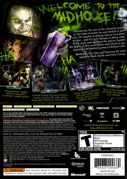 Batman: Arkham Asylum - Xbox 360