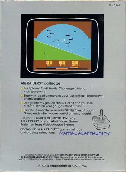 Air Raiders (Black Label) - Atari 2600